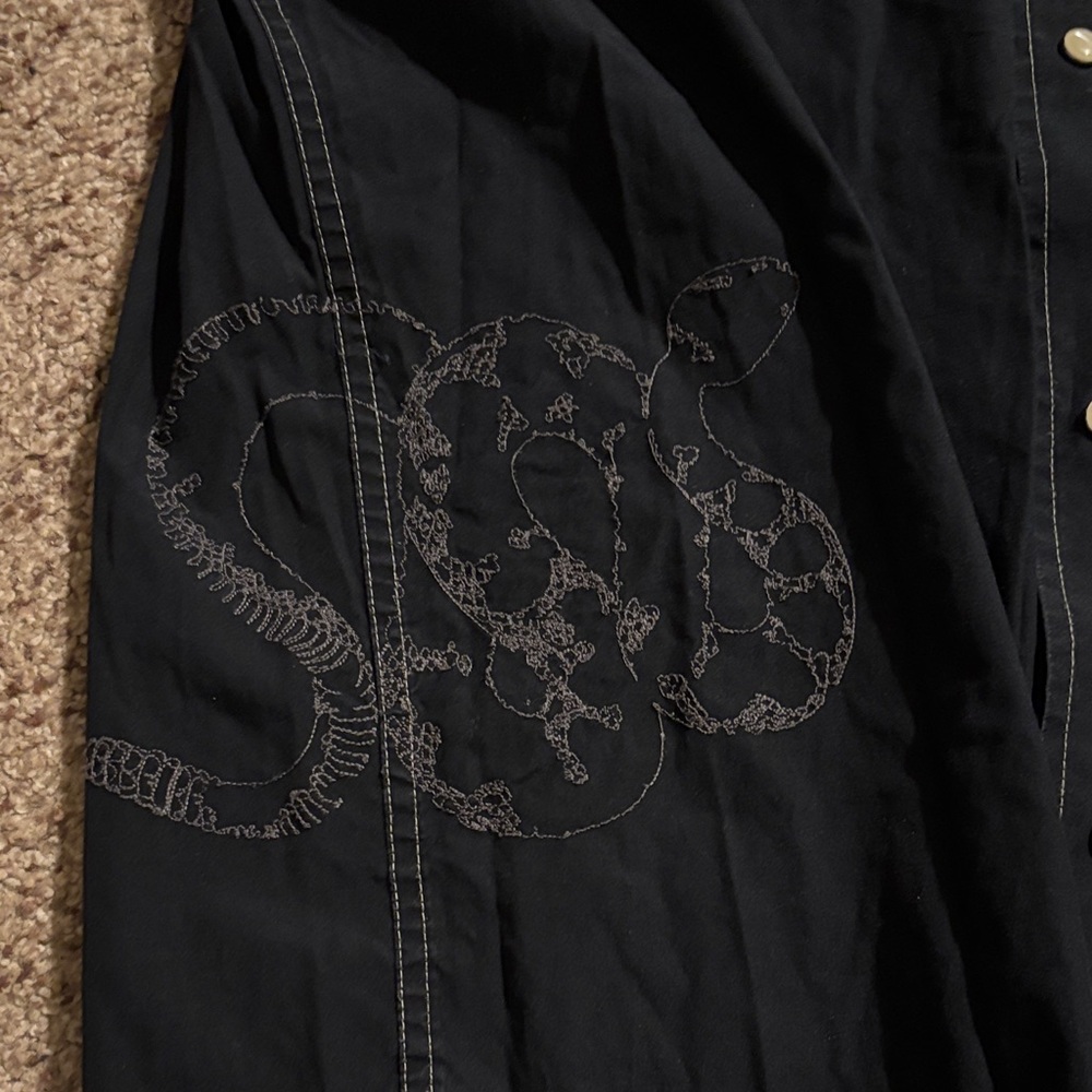 Old Navy Black Casual Button Down Shirt